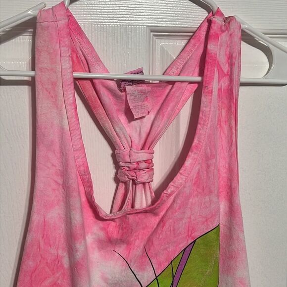 🔥 True Vintage 1997 LOONEY TUNES “TWEETY” Pink Tie-Dye Tank Top CoverUp - OSFA - Picture 3 of 9